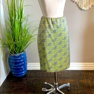 Neon green & grey skirt